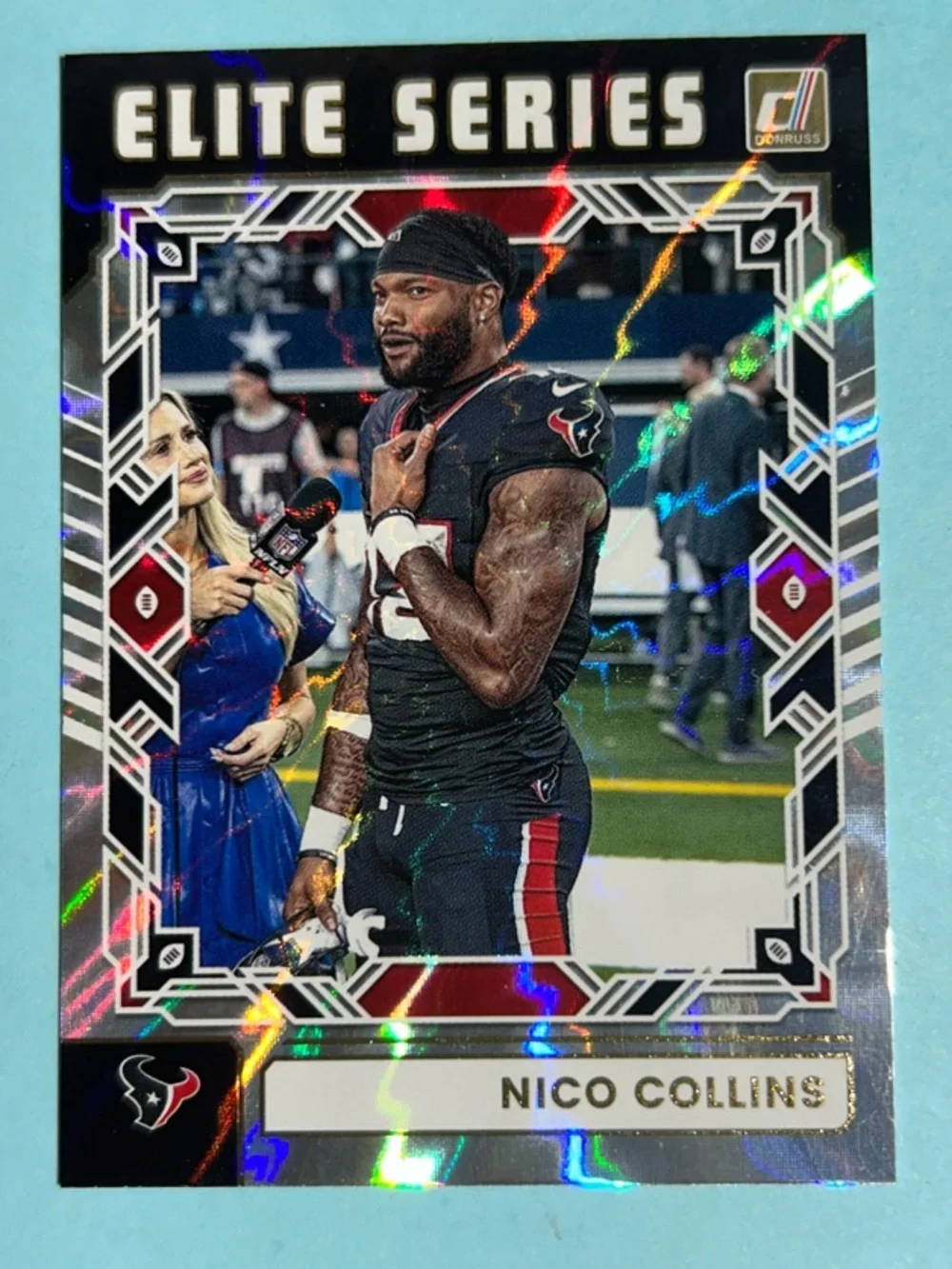 Nico Collins, Texans Donruss Elite Series /Silver Holo card#TES-NCO
